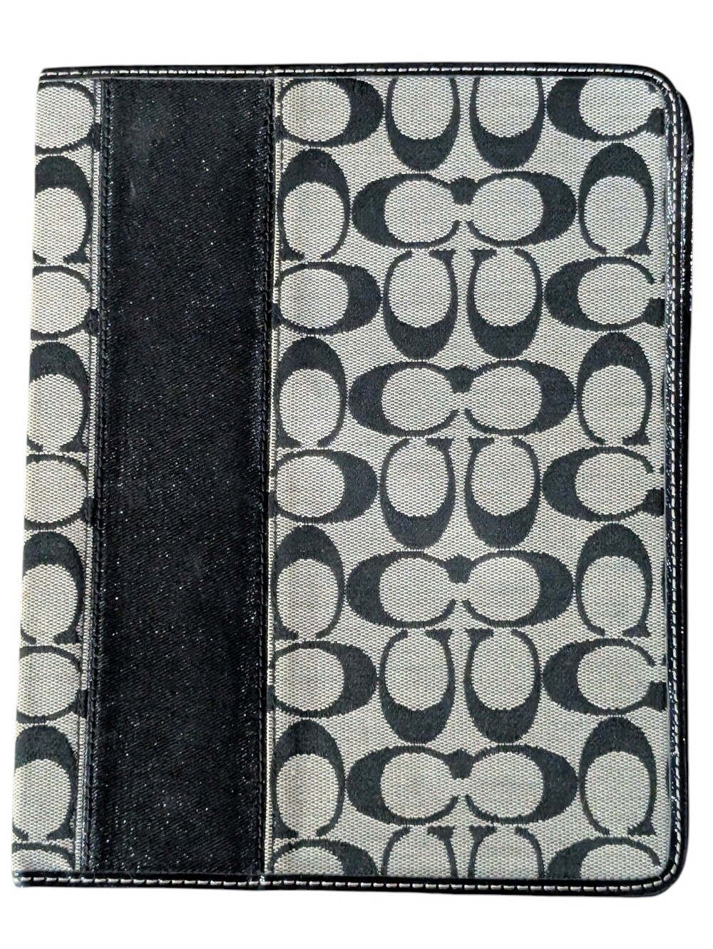 Vintage Coach Signature iPad 2/3/4 Tablet Folio Case Black & Gray